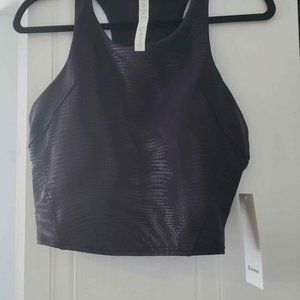 New Lululemon black foil tank size 12